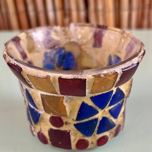 Ethnic colorful tealight candle holder