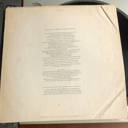 Grover Washington, Jr. Winelight vinyl LP album used, jazz