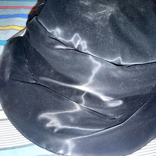 Rains hat black size S used, minimal waterproof texture