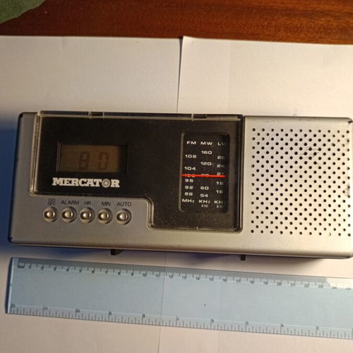 Mercator vintage radio alarm clock used
