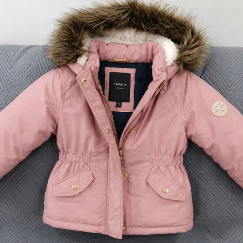 Name It pink parka jacket for girl, like new, age 2
