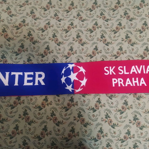 Inter-Slavia Praha 2019/20 souvenir football scarf like new