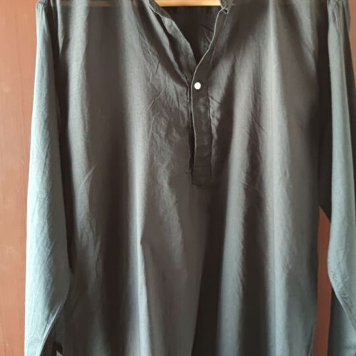 Aggressive black transparent men's summer dress shirt L/XL