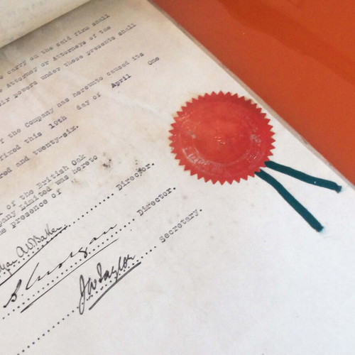 Power of Attorney document used from English insurance company for Greek contracts 1926