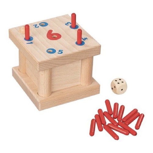 Wooden board game Goki Die verflixte 6 like new