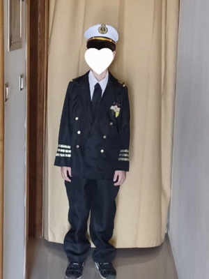 Captain costume complete new for ages 10-12