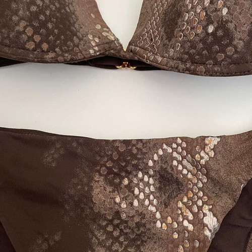Luna σετ μαγιό push up καινούργιο, μέγεθος S, καφέ animal print