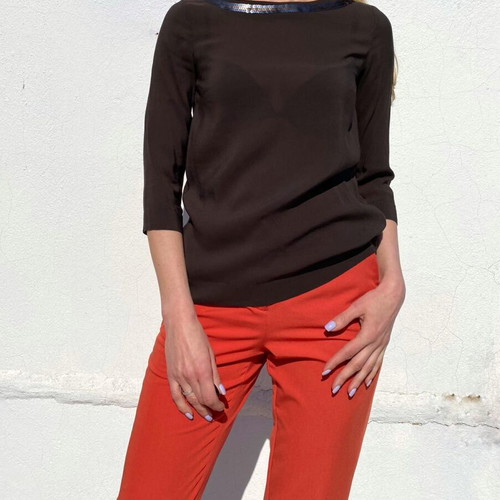 Marc O'Polo blouse brown size XS like new