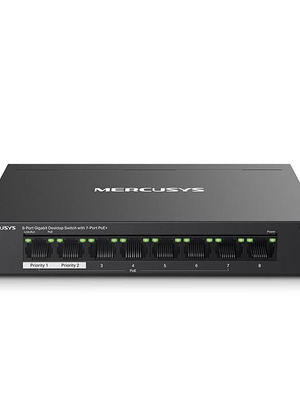 8-Port Gigabit switch με 7 θύρες PoE+ Mercusys MS108GP κατόπιν παραγγελίας