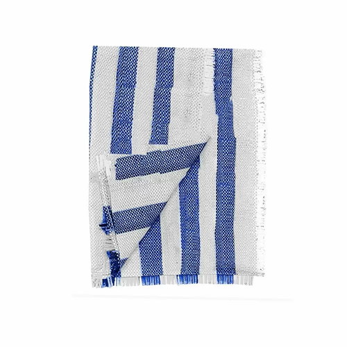 Nylon beach mat new 90x180cm striped blue