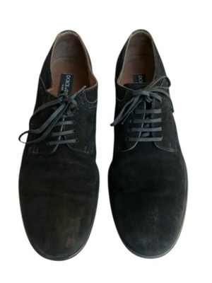 Dolce & Gabbana Derby suede shoes like new, black