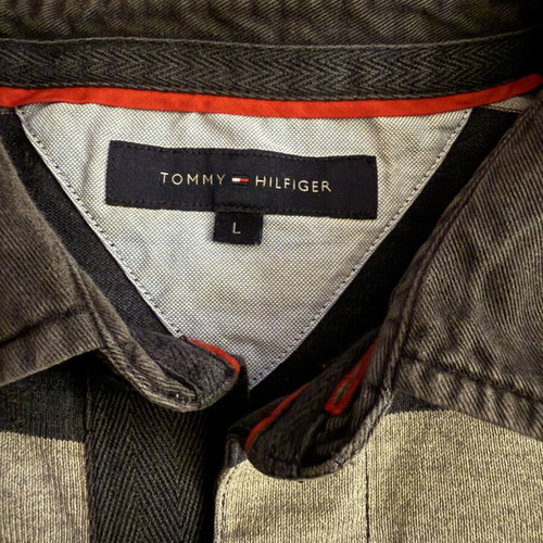 Tommy Hilfiger men's long sleeve rugby polo shirt L