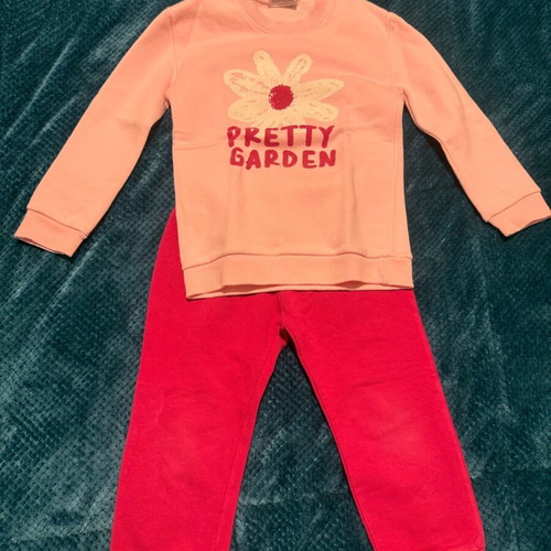 Trax toddler tracksuit set pink like new, 2-3 years