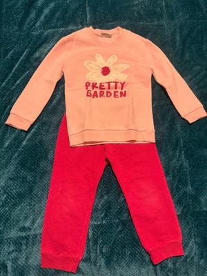 Trax toddler tracksuit set pink like new, 2-3 years