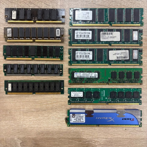 Πακέτο μεταχειρισμένων μνημών RAM 11 τεμαχίων IBM, Kingston HyperX, Samsung