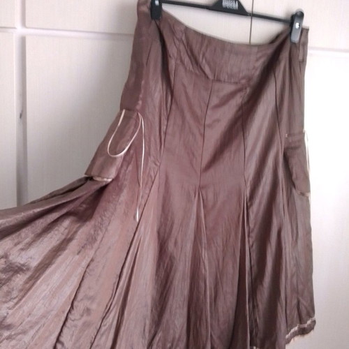 Mat Fashion skirt used, brown, waist 50 cm, size XL
