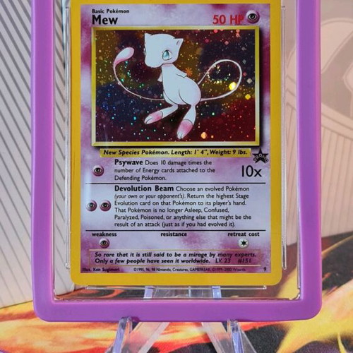 Mew 2000 Black Star Promo Pokémon League card pristine