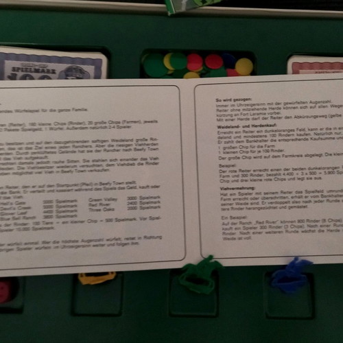 RANCHER board game used from 1970 with missing horse piece