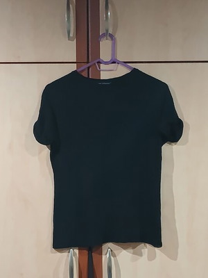 Zara black short-sleeve shirt like new, XL