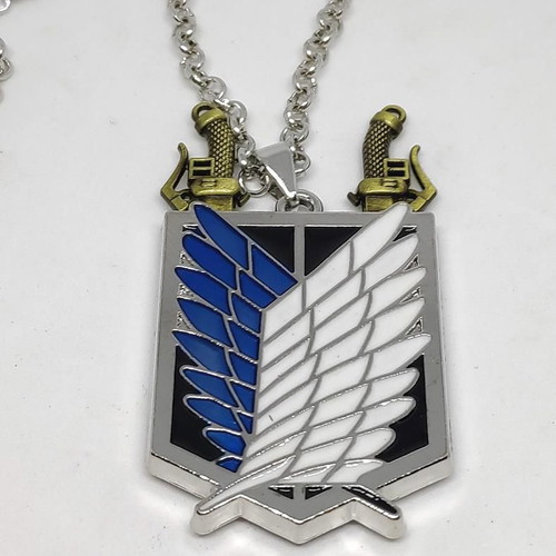Attack on Titan Wings of Freedom Pendant with Chain like new