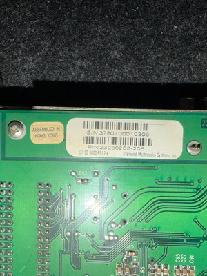 Diamond Stealth 3000 PCI graphics card used without memory expansion