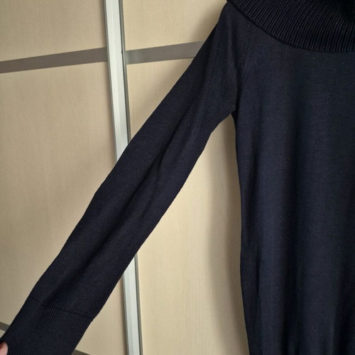 Esmara navy knitted turtleneck dress used, size S