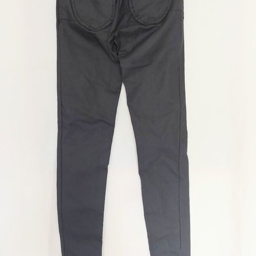 Tally Weill women's denim pants with leather effect, slim fit, 5 pocket