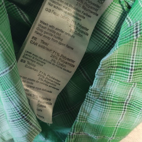 Mammut men's summer hiking shirt size L used, quick-dry fabric