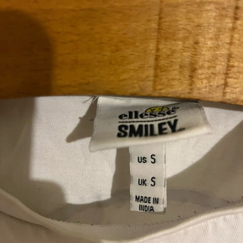 Ellesse Smiley T-shirt white used, size Small