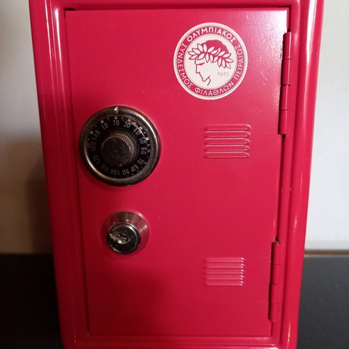 Olympiacos FC safe piggy bank used