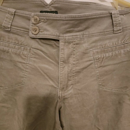 Sarah Lawrence velvet capri pants like new, beige, size 14
