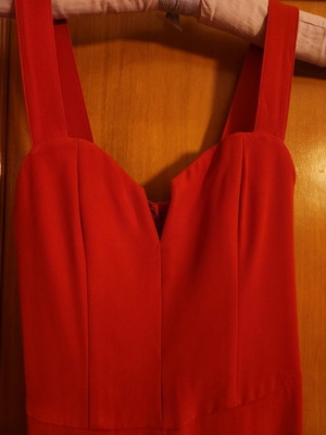 H&M red one-piece jumpsuit like new, size XXS
