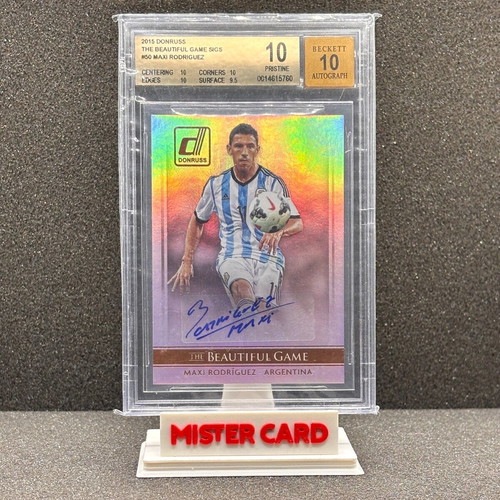 2015 Donruss Maxi Rodriguez autograph card The Beautiful Game, like new