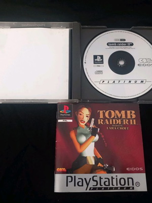 Tomb Raider 2 Platinum used, complete with manual