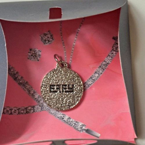 Diamond pendant charm new, silver color for necklace or bracelet