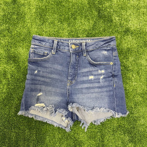 Clockhouse women's denim shorts size 34 like new, blue