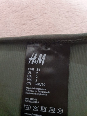 H&M swimsuit bottom, green