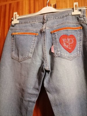 Voyage Passion Jeans Pants new, size M 38 10, velvet details, slim fit