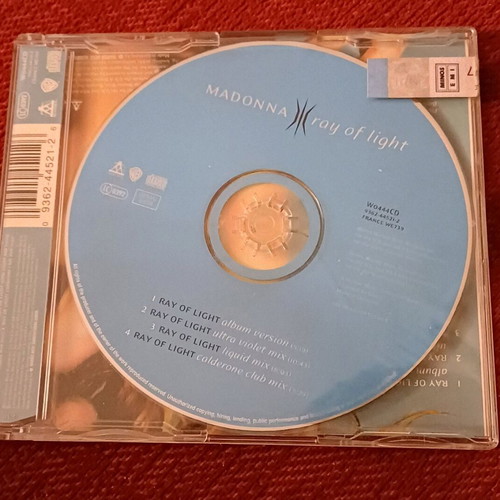 Madonna Ray of Light CD single used, 4 tracks, electronic
