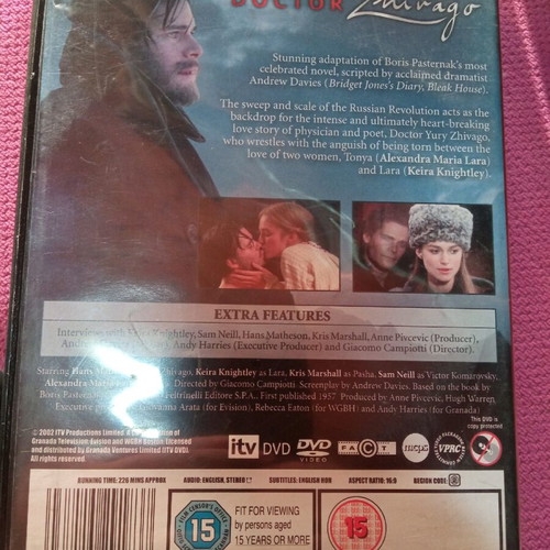 Doctor Zhivago DVD like new, 2 discs, subbed