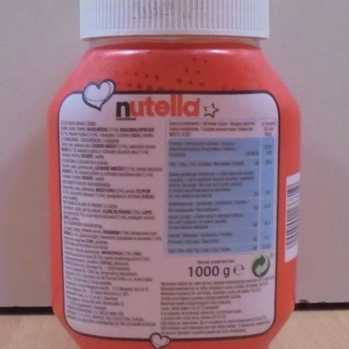 Nutella old collectible glass jar like new