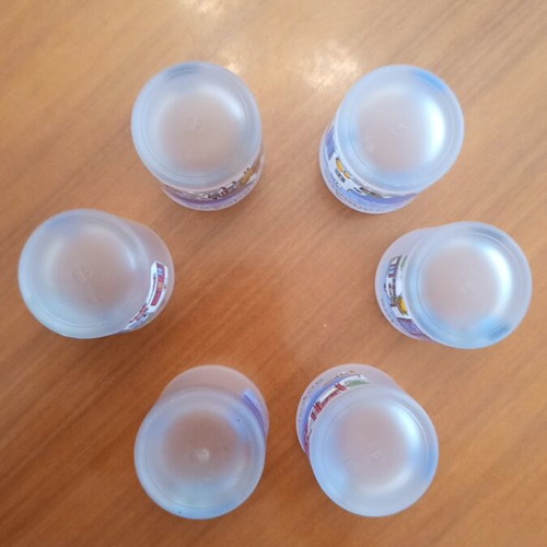 Glass carafe and 6 shot glasses set "Skopelos" souvenir