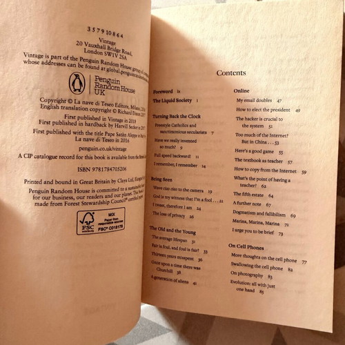 Umberto Eco Chronicles of a Liquid Society book new, English
