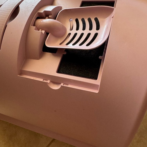 Pet equipment new with litter boxes, dish, nail clippers and stand