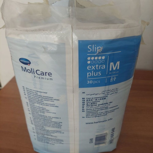 MoliCare Premium Slip Extra Plus size M, 30 pieces, like new