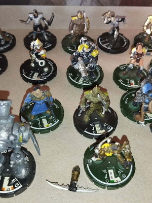 Mage Knight collectible pack with 31 miniatures used