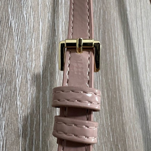 Carpisa crossbody bag new, soft pink with patent texture