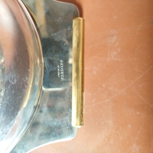 Shell serving tray used inox 25x23