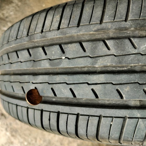 Yokohama tires 175/65/14 with steel rims and hubcaps like new