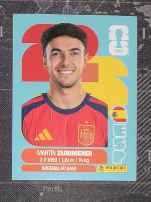 Panini Fifa World Cup 2026 Martin Zubimendi sticker new